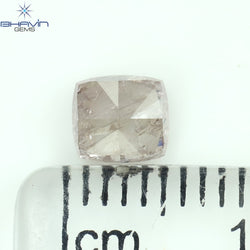 1.01 CT クッション シェイプ ナチュラル ルース ダイヤモンド ブラウン カラー VS1 クラリティ (5.26 MM)