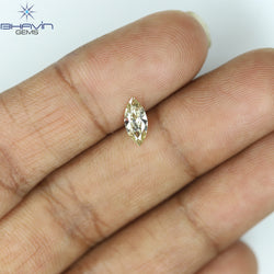 0.38 CT Marquise Shape Natural Loose Diamond Yellow Color VS2 Clarity (8.32 MM)