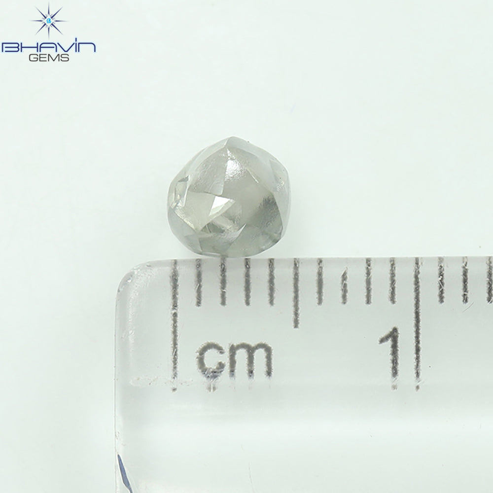 1.12 CT Rough Shape Natural Diamond white Color VS2 Clarity (5.32 MM)