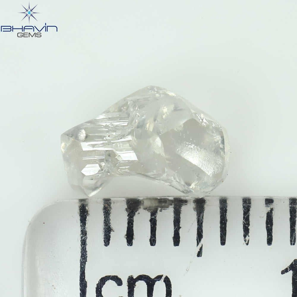 1.09 CT Rough Shape Natural Diamond White Color VS2 Clarity (7.25 MM)
