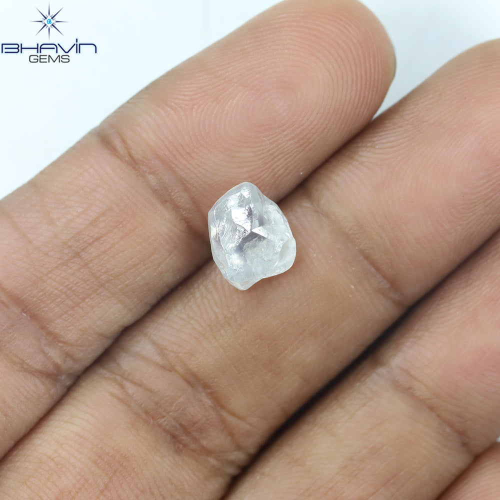 2.53 CT Rough Shape Natural Loose Diamond White (M) Color VS2 Clarity (9.15 MM)