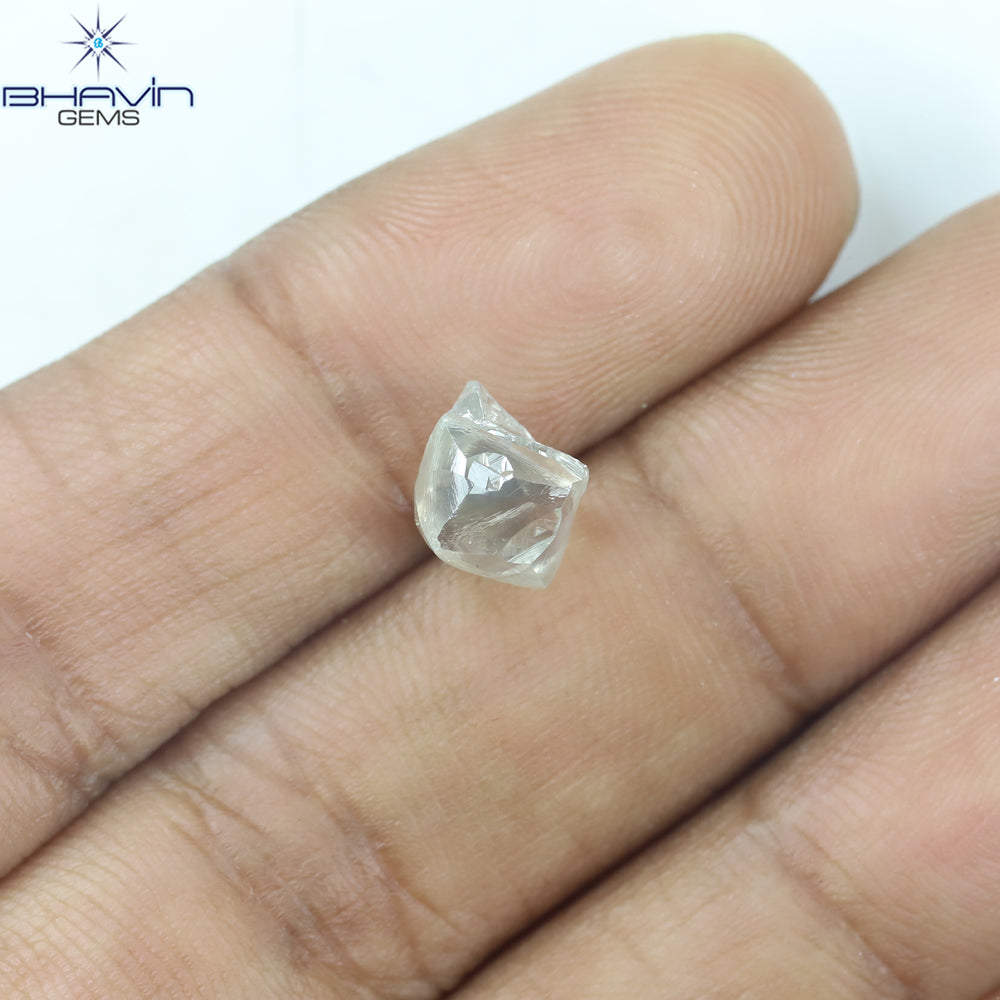 2.60 CT Rough Shape Natural Loose Diamond White (M) Color SI2 Clarity (7.70 MM)