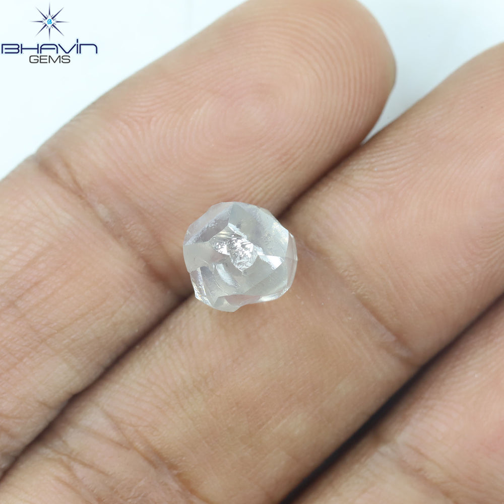 3.43 CT Rough Shape Natural Loose Diamond White (M) Color SI1 Clarity (8.00 MM)