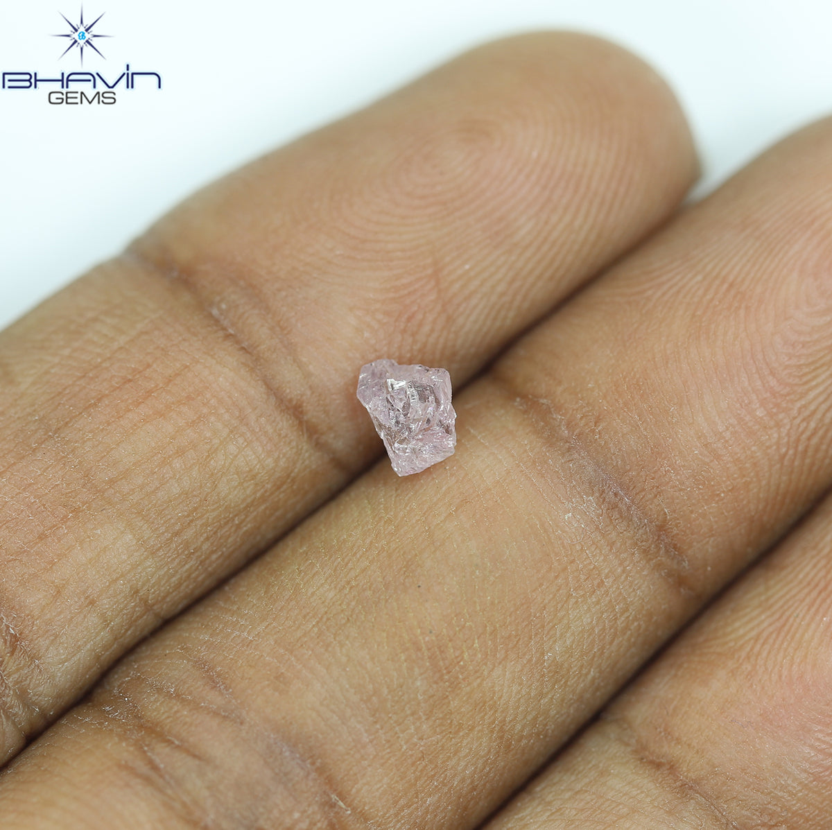 0.29 CT Natural Rough Diamond Pink Color Clarity VS (5.10 MM)