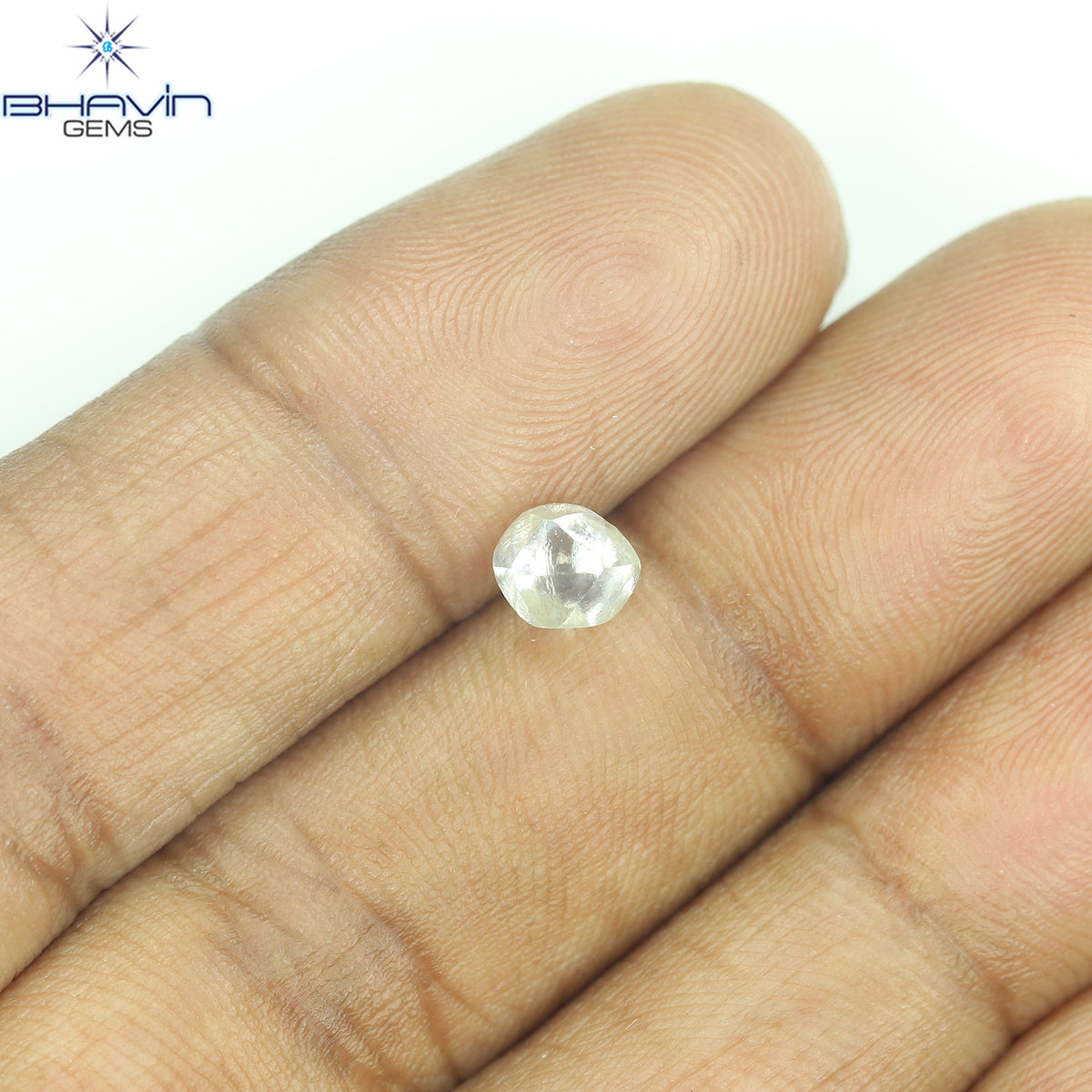 0.94 CT Natural Rough Diamond White Color Clarity VS (5.51 MM)