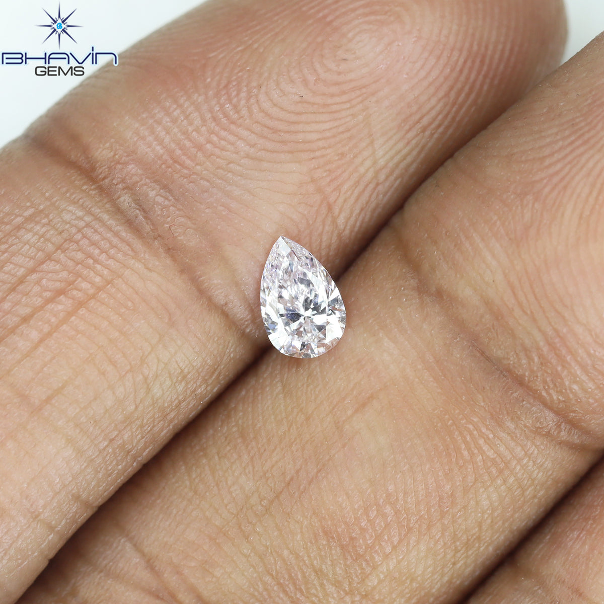 GIA Certified 0.27 CT  Natural Pear Pink Diamond VS2 Clarity (5.48 MM)
