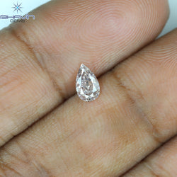 GIA Certified 0.33 CT Pear Diamond Brownish Pink Color Natural Loose Diamond (5.79 MM)