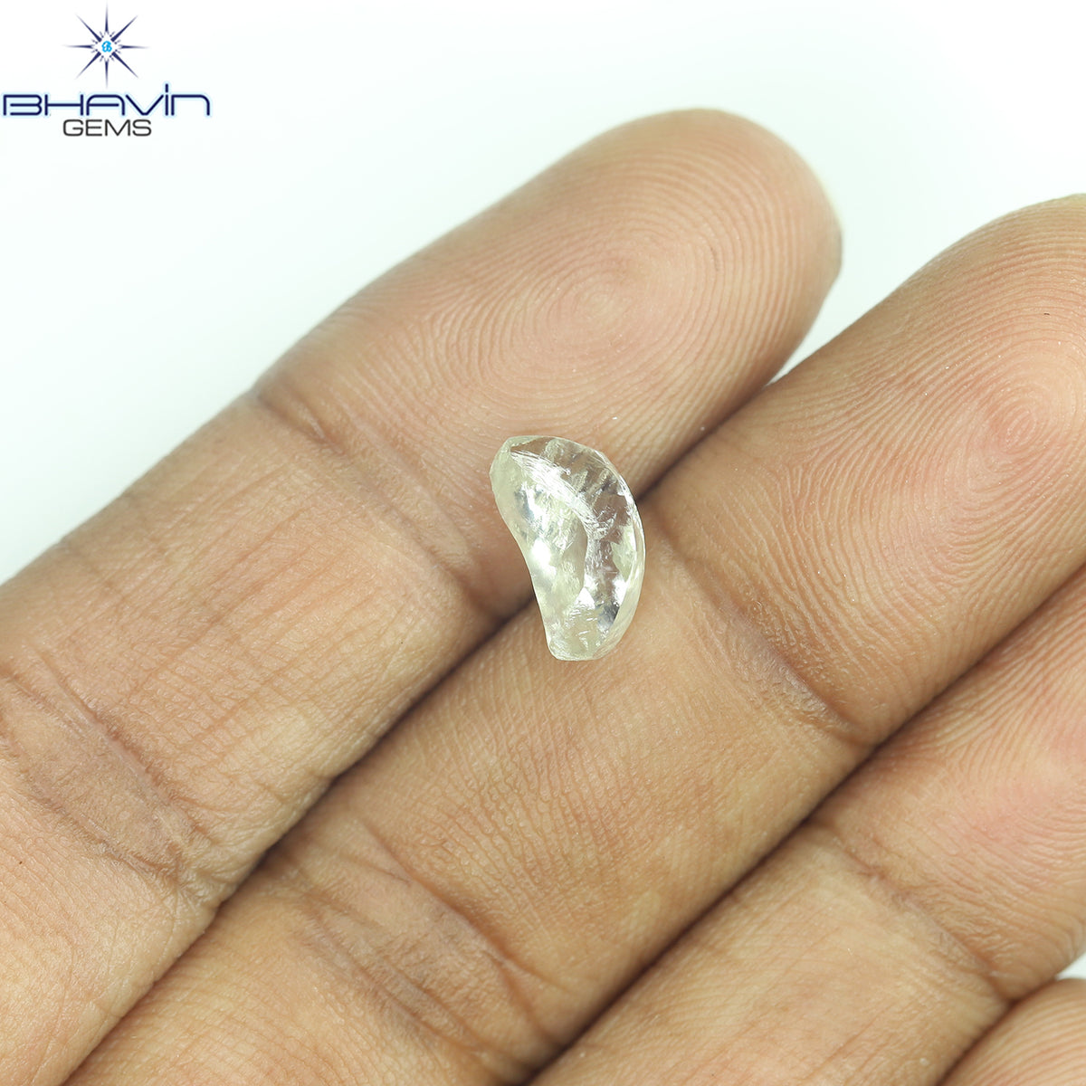 1.62 CT Natural Rough Diamond White Color Clarity VS (9.65 MM)