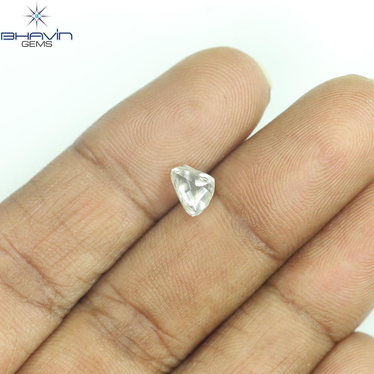 1.02 CT Natural Rough Diamond White Color Clarity VS (6.55 MM)
