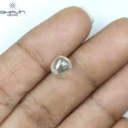 2.93 CT Rough Shape Natural Diamond White Color SI Clarity (2.93 MM)