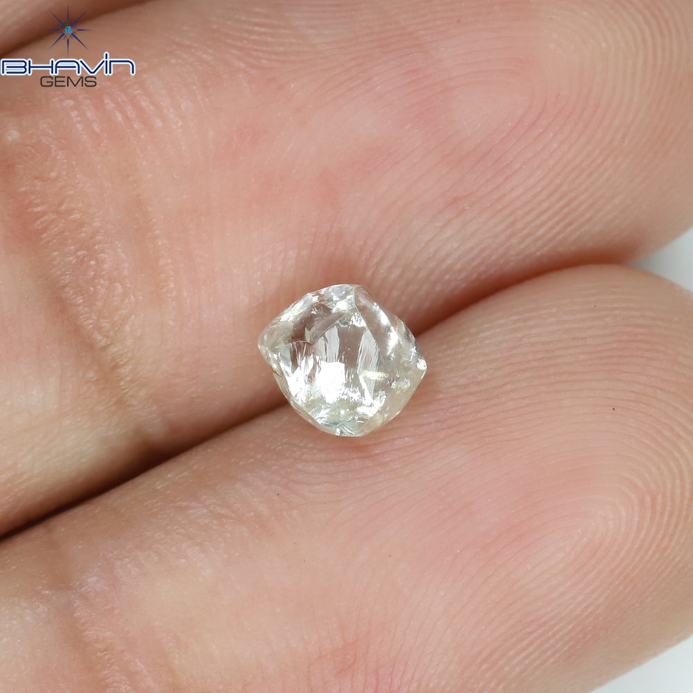 0.74 CT Rough Shape Natural Diamond White Color VS1 Clarity (5.18 MM)