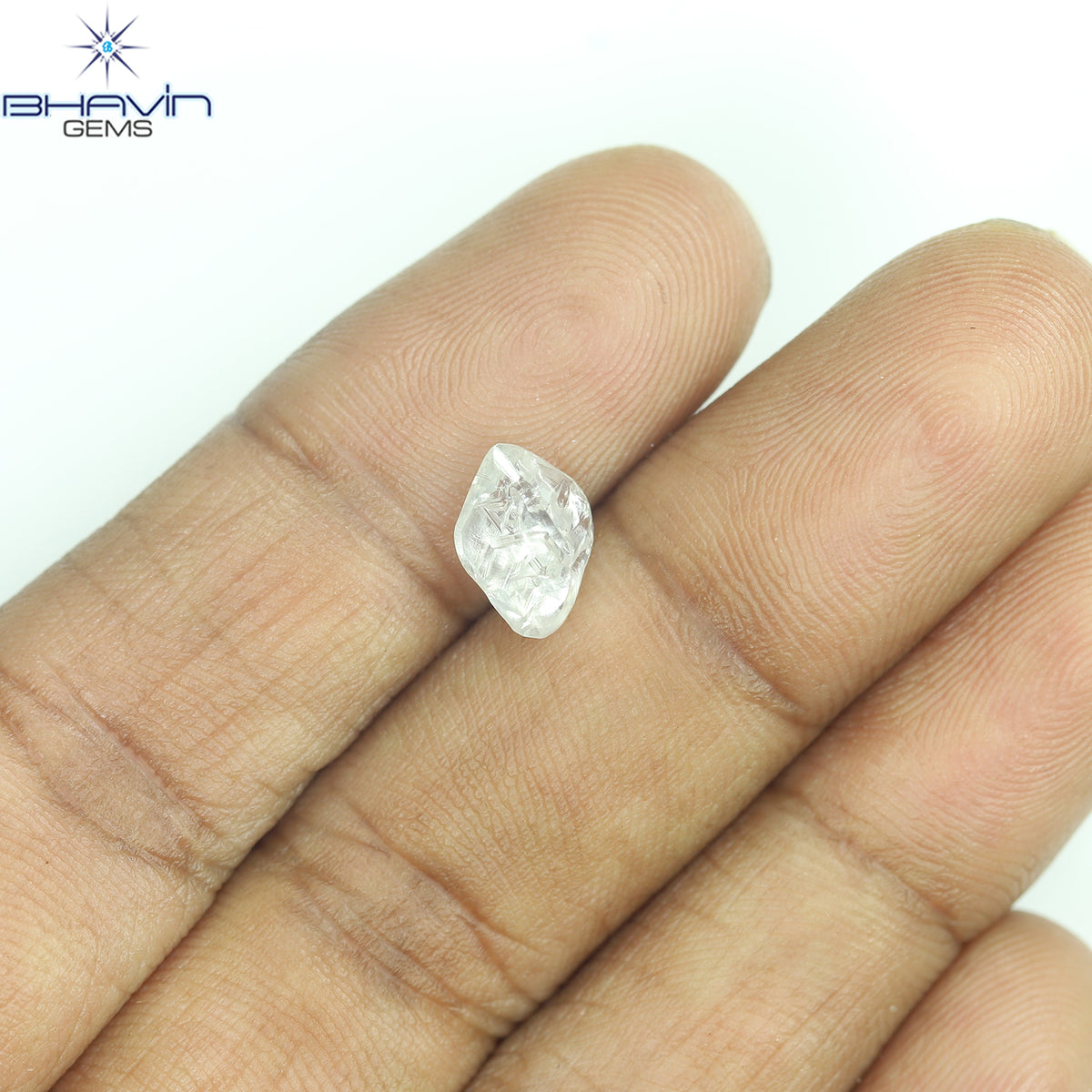 1.34 CT Natural Rough Diamond White Color Clarity VS (8.70 MM)