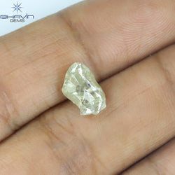 2.26 CT Rough Shape Natural Diamond White Color VS2 Clarity (9.56 MM)