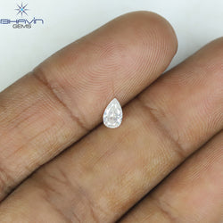 0.25 CT Pear Shape Natural Diamond White Color SI2 Clarity (4.72 MM)