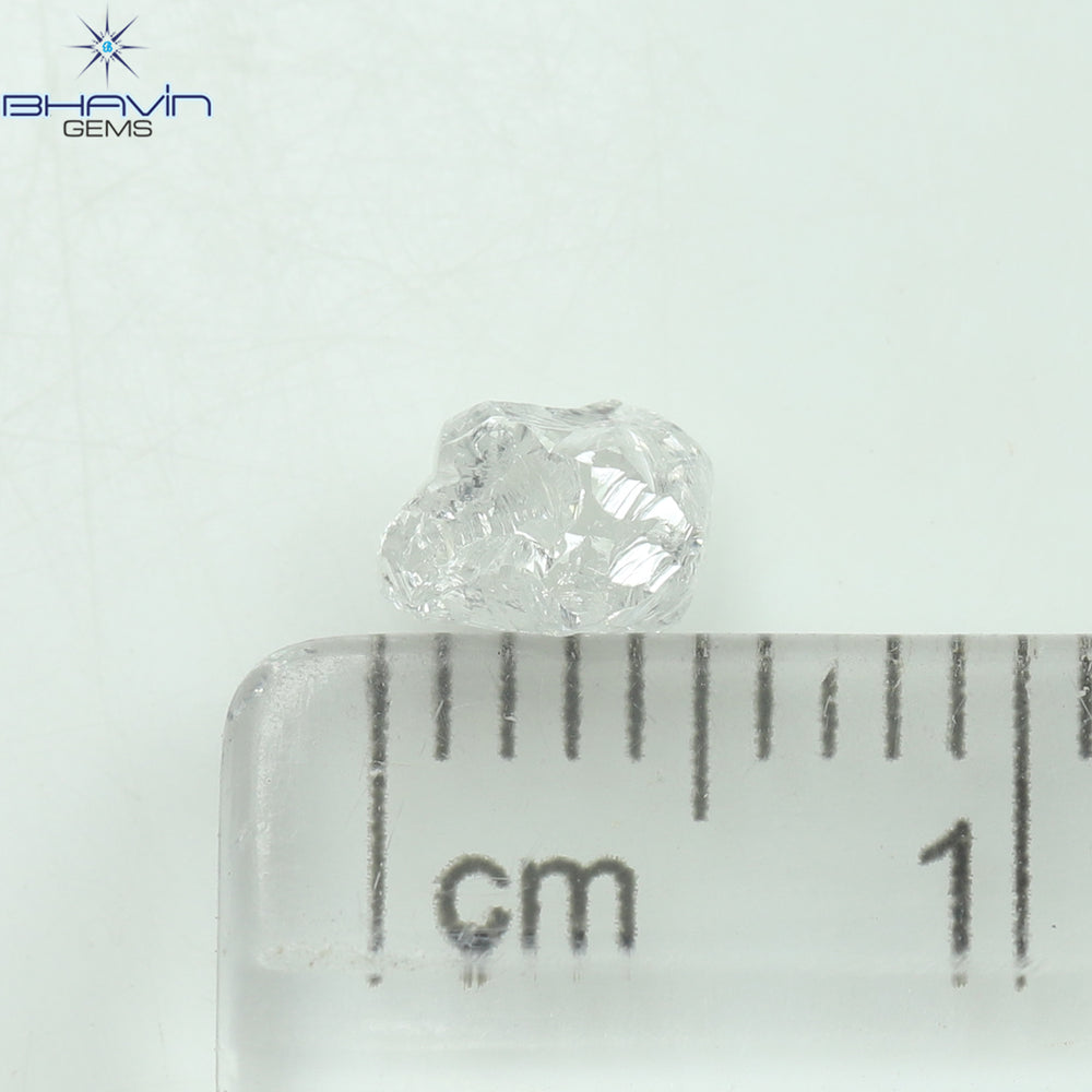 0.90 CT ラフ シェイプ ナチュラル ダイヤモンド ホワイト カラー VS1 クラリティ (5.95 MM)