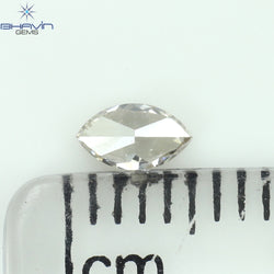 0.10 CT マーキス シェイプ ナチュラル ルース ダイヤモンド ブラウン ピンク カラー VS2 クラリティ (5.00 MM)