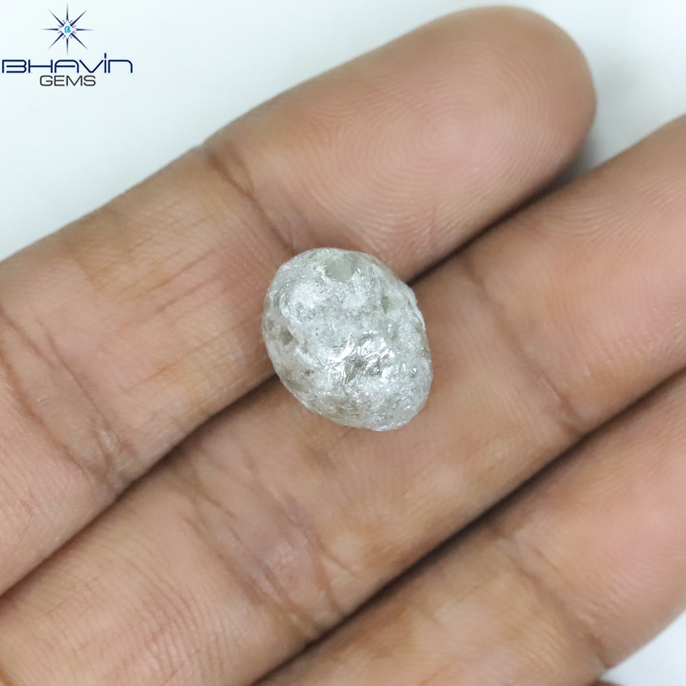 10.08 CT Rough Shape Natural Diamond White Color I3 Clarity (12.20 MM)