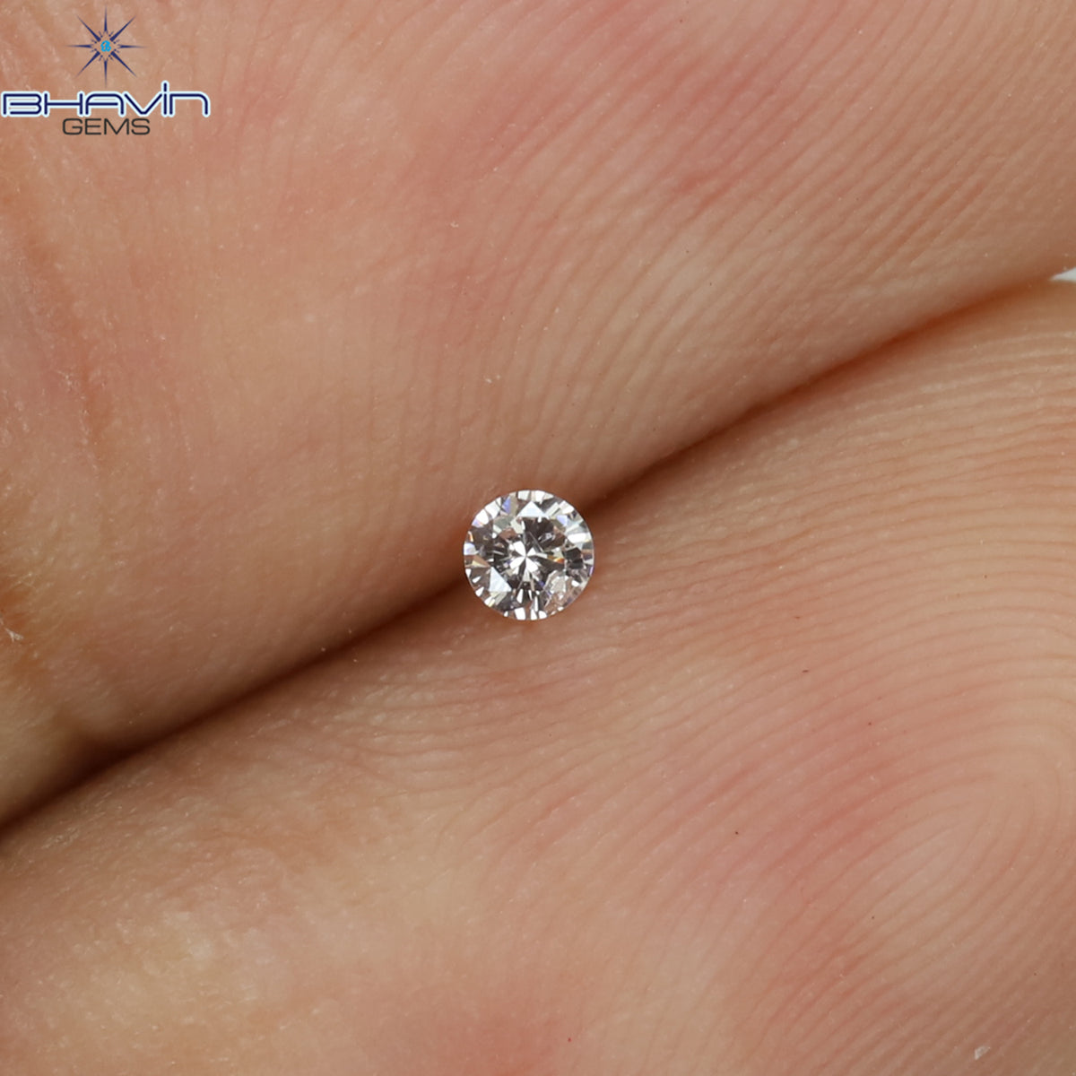 0.03 CT ラウンドシェイプ 天然ダイヤモンド ピンク（アーガイル）カラー SI2 クラリティ（1.97 MM）