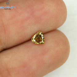 0.23 CT Heart Shape Natural Diamond Green (Chameleon) Color VS1 Clarity (4.00 MM)