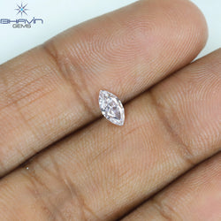 GIA Certified 0.31 CT Marquise Diamond Pink Color Natural Loose Diamond VS2 Clarity (6.27 MM)