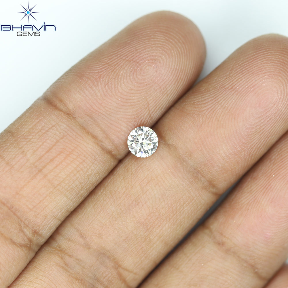 0.18 CT ラウンド ローズ カット シェイプ 天然ダイヤモンド ピンク色 I2 クラリティ (3.86 MM)