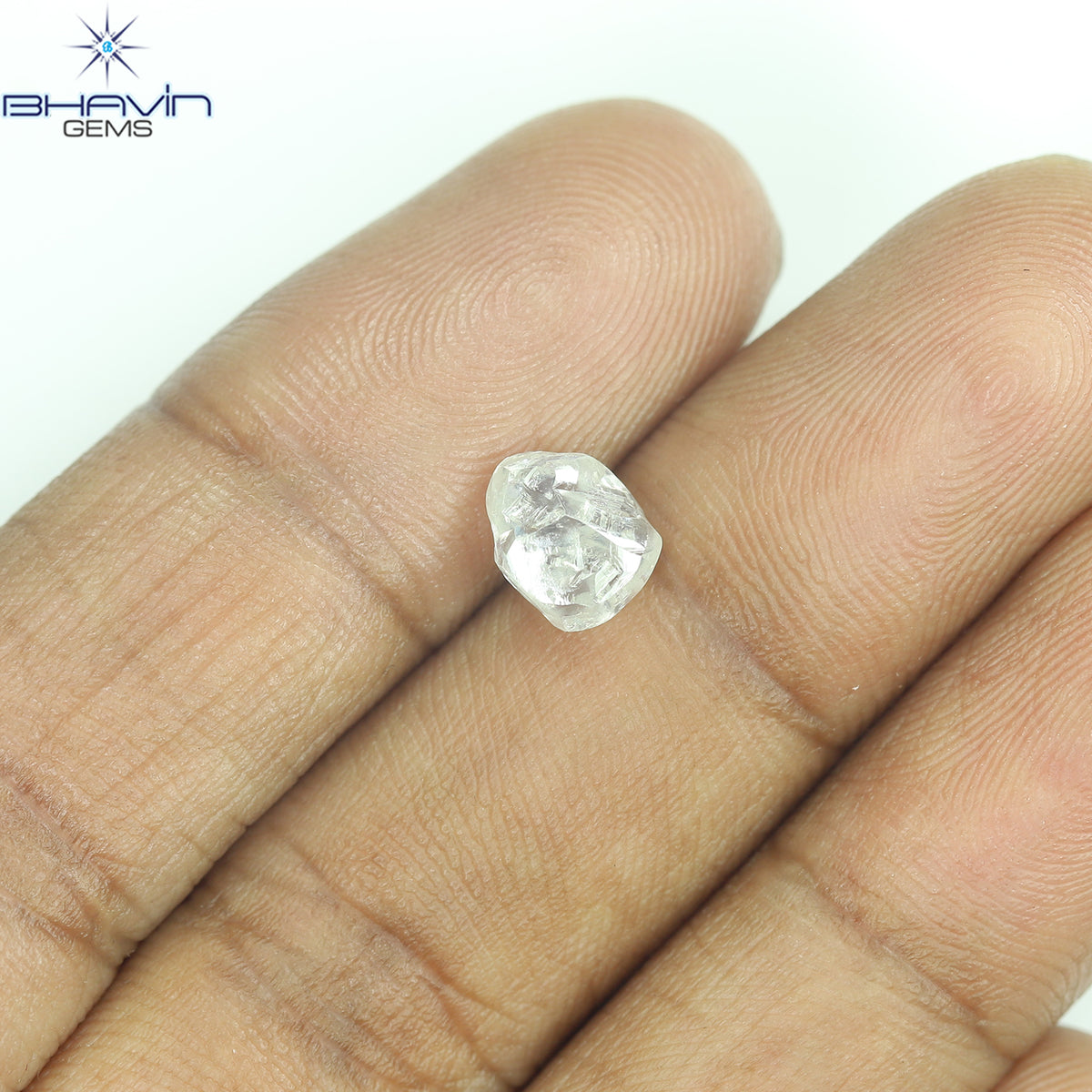 1.33 CT Natural Rough Diamond White Color Clarity VS (7.03 MM)