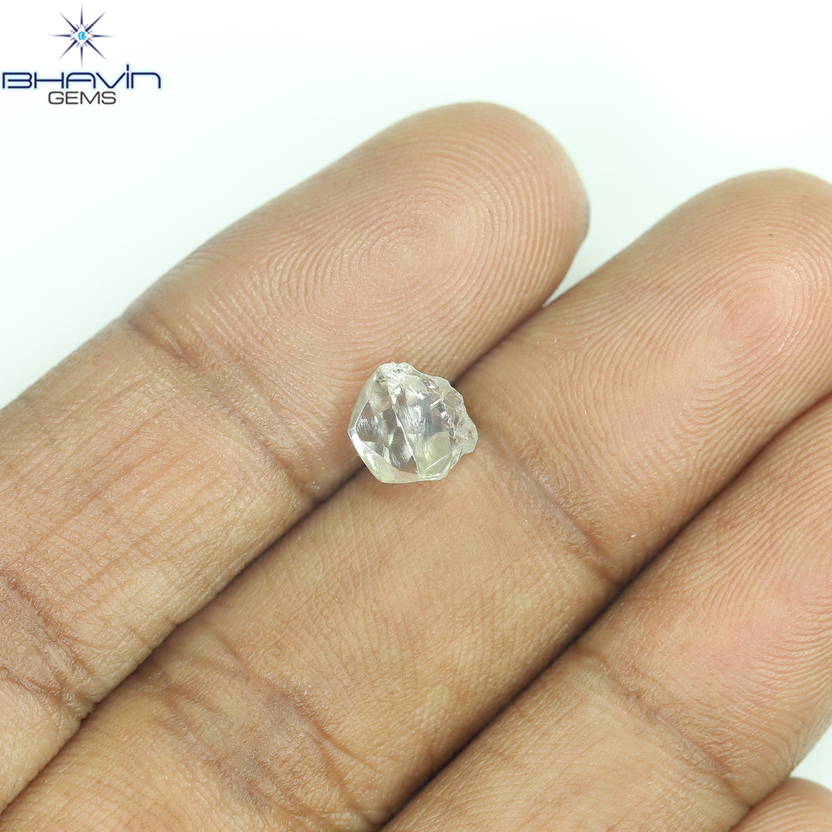 1.04 CT Natural Rough Diamond White Color Clarity VS (6.78 MM)