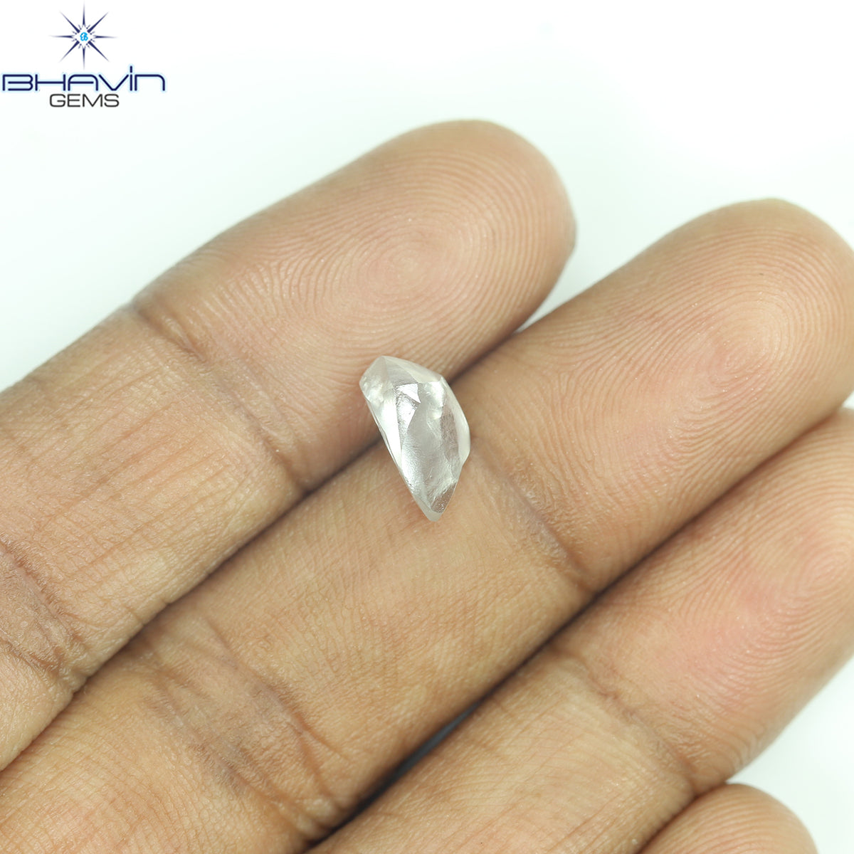 1.47 CT Natural Rough Diamond Grey Color Clarity VS (9.60 MM)