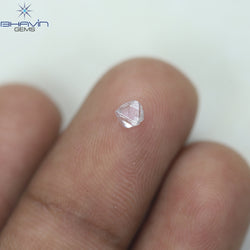 0.90 CT ラフ シェイプ ナチュラル ダイヤモンド ホワイト カラー VS1 クラリティ (5.95 MM)