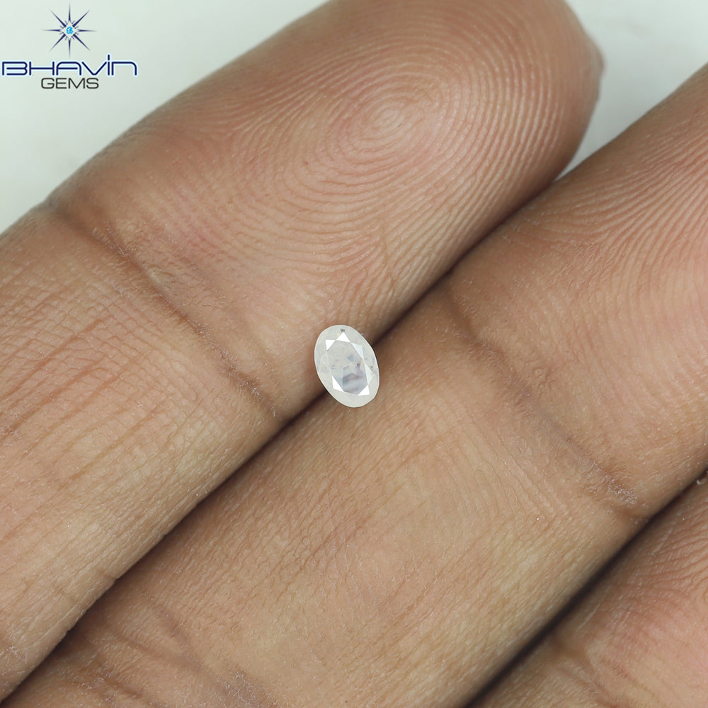 0.14 CT Oval Shape Natural Diamond White Color I1 Clarity (3.75 MM)