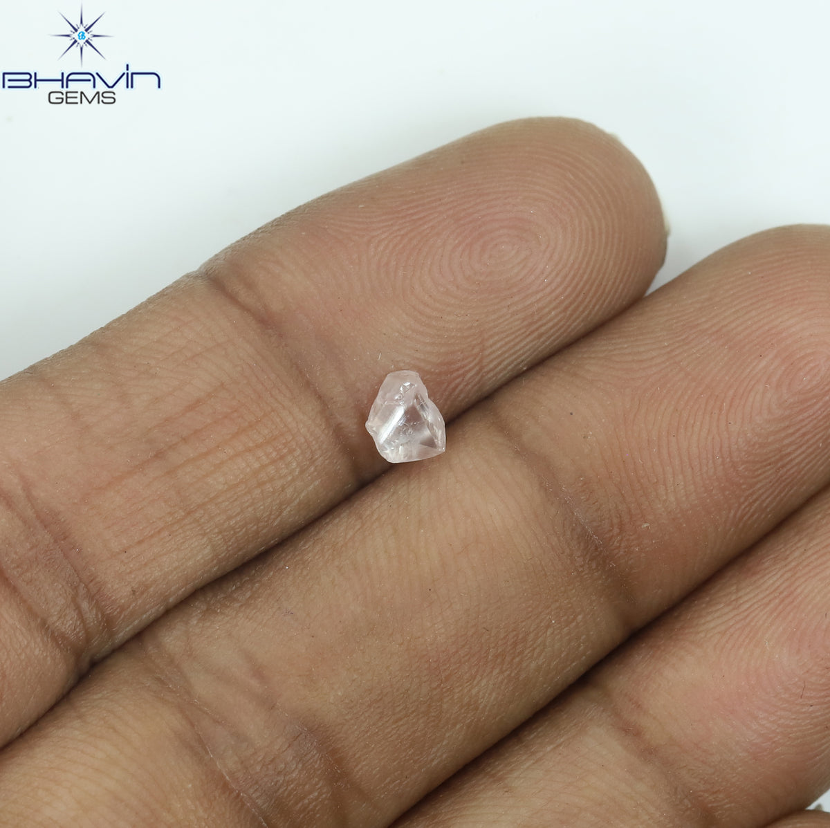 0.40 CT Natural Rough Diamond Pink Color Clarity VS (4.75 MM)