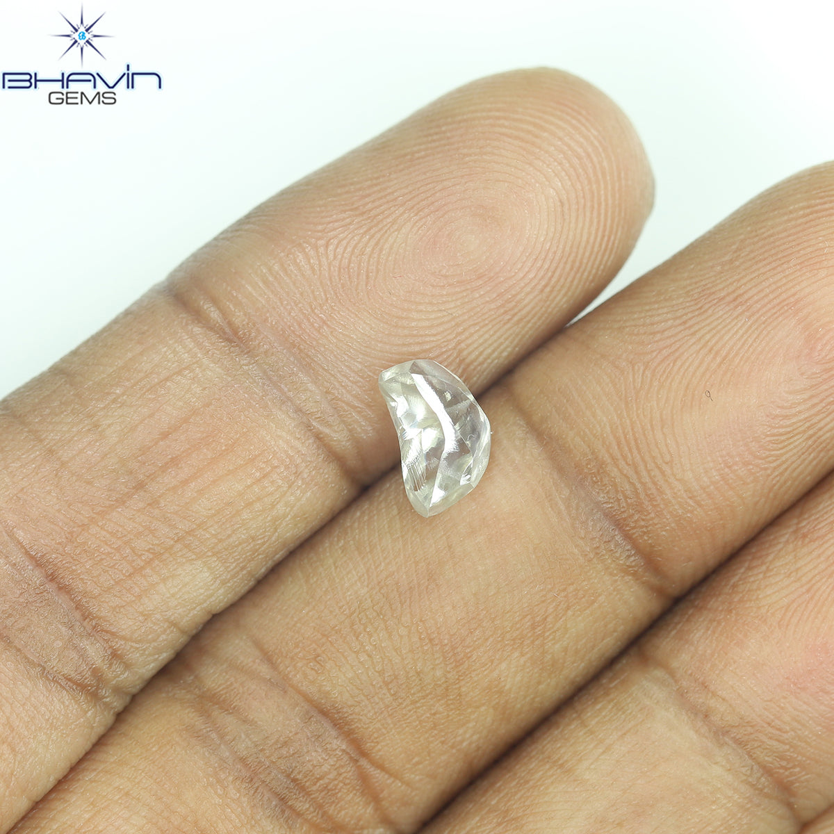 0.99 CT Natural Rough Diamond White Color Clarity VS (7.76 MM)
