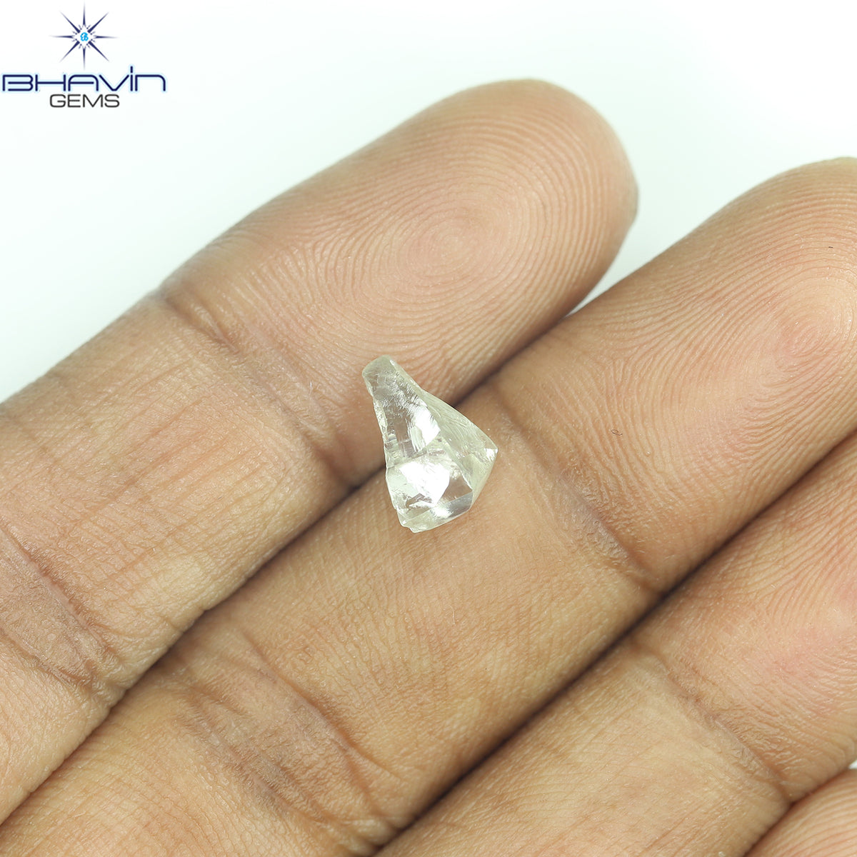 1.36 CT Natural Rough Diamond White Color Clarity VS (9.07 MM)