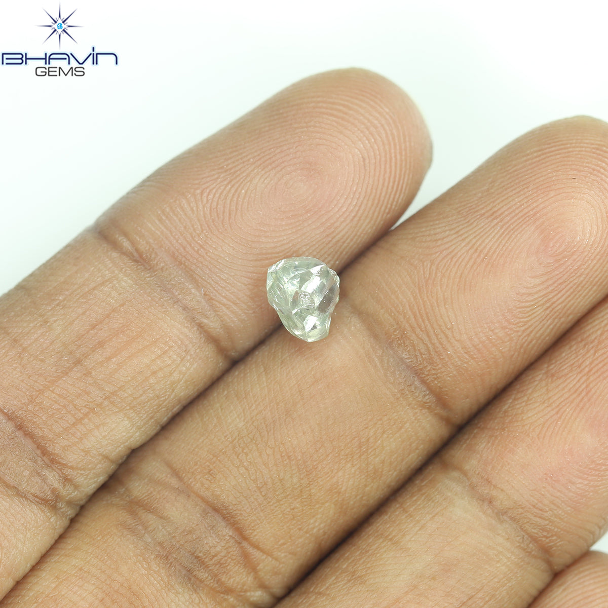 1.29 CT Natural Rough Diamond Green Color Clarity VS (6.33 MM)