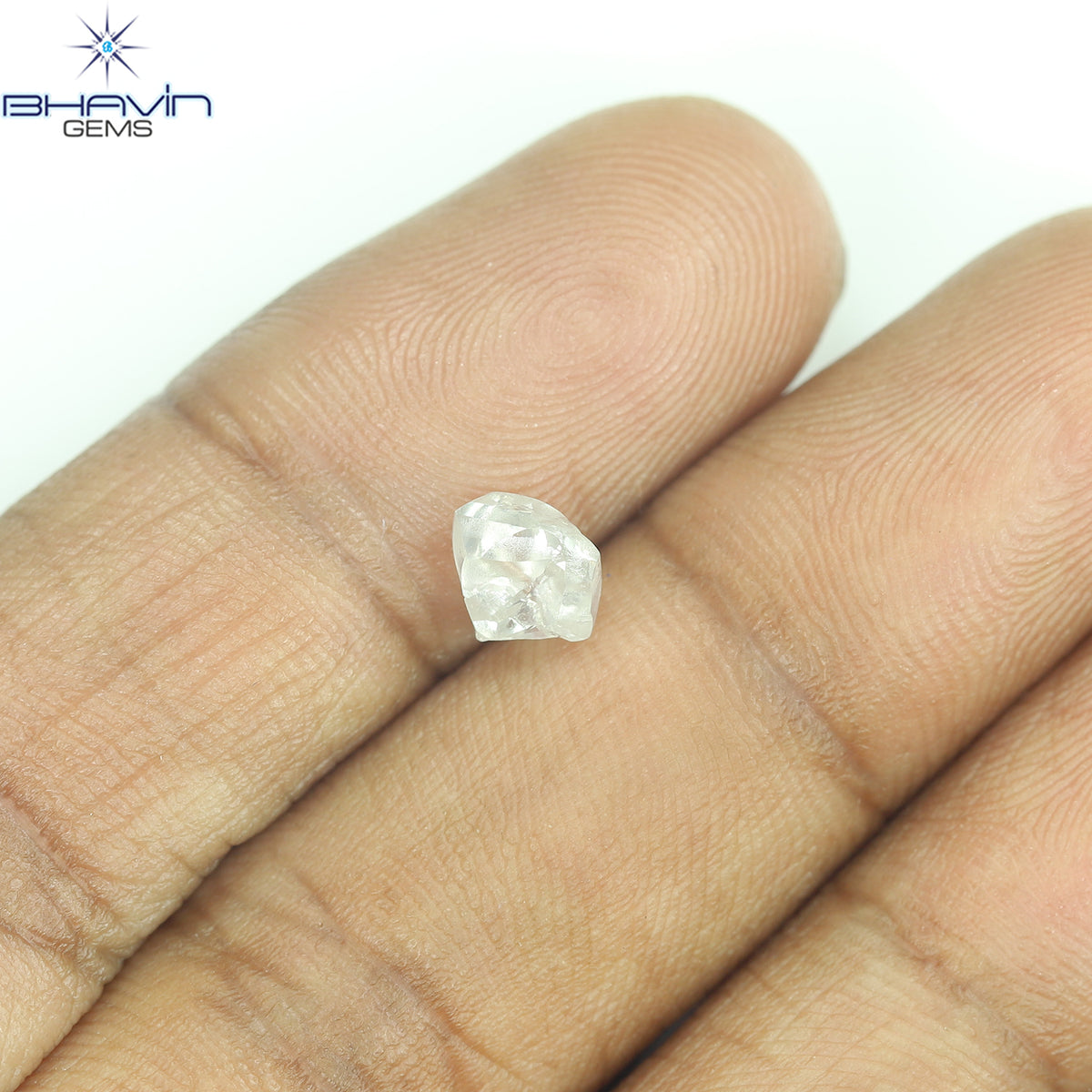 0.92 CT Natural Rough Diamond White Color Clarity VS (5.88 MM)
