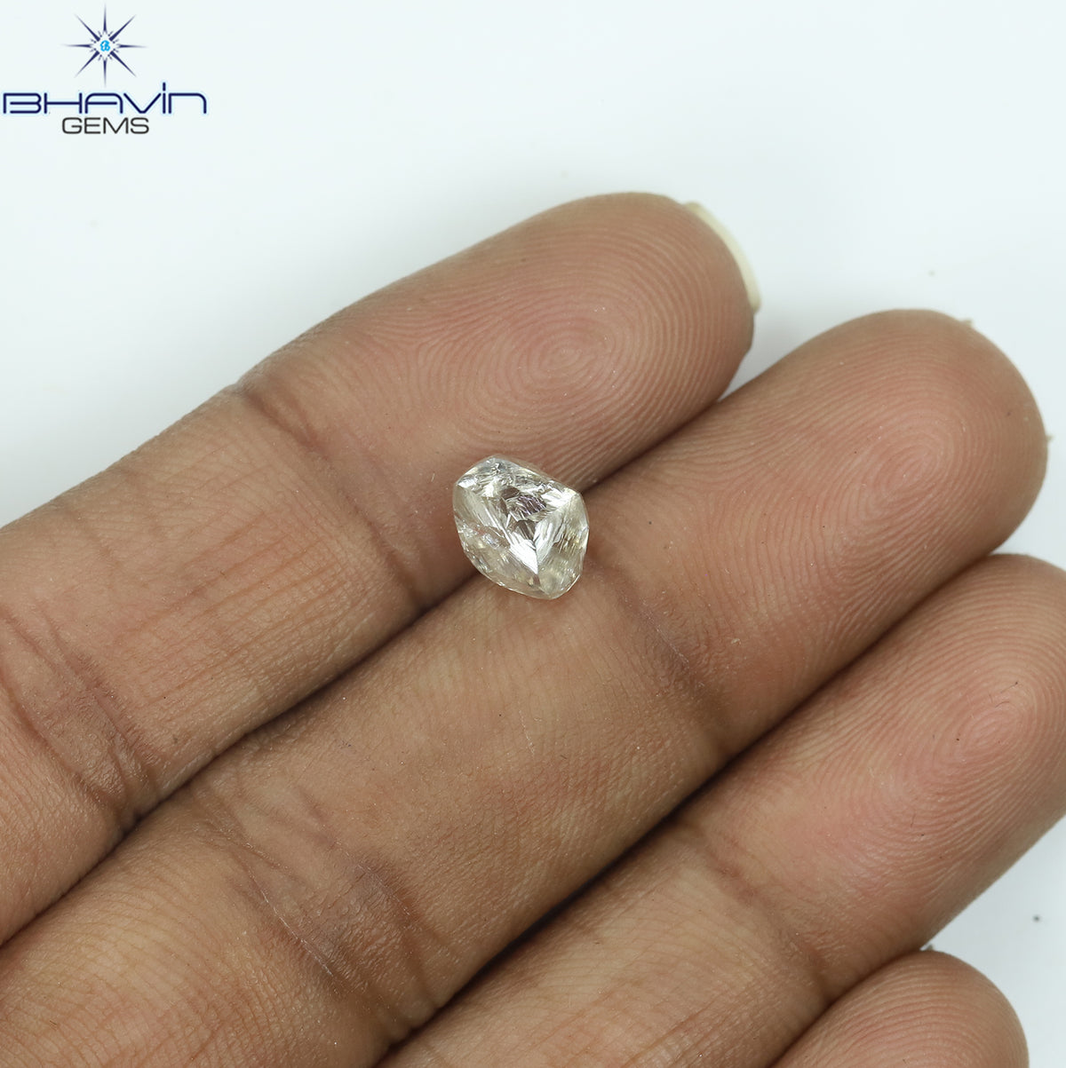 0.49 CT ラフシェイプ ナチュラル ダイヤモンド ピンク色 I3 クラリティ (4.90 MM)