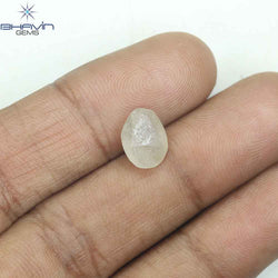 2.53 CT Rough Shape Natural Diamond Brown Color VS2 Clarity (8.95 MM)