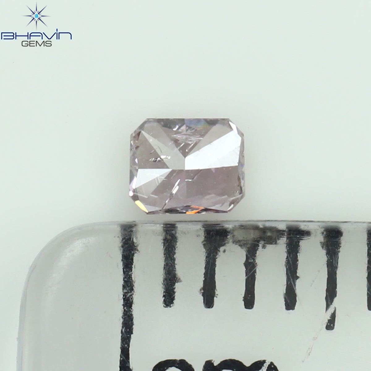 0.09 CT Natural Radiant Diamond Pink Color Clarity SI2 (2.83 MM)