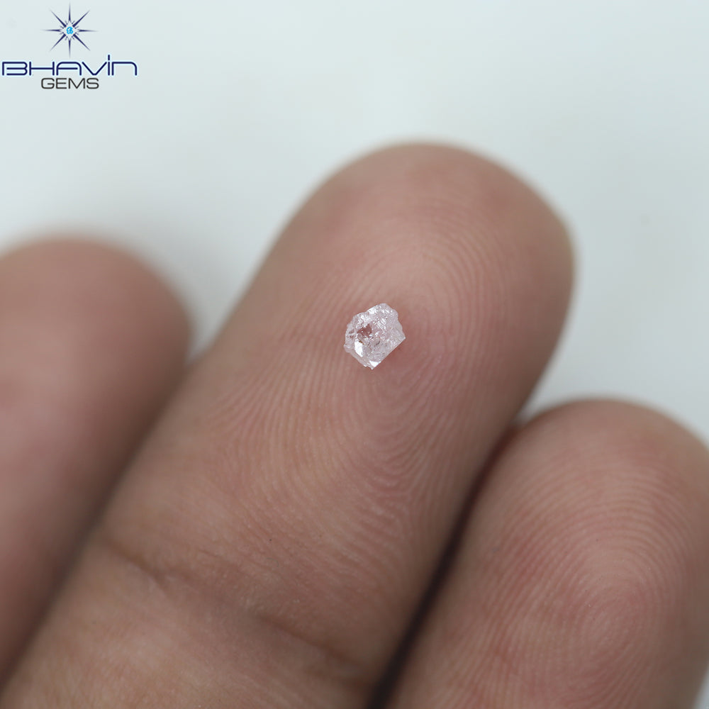0.11 CT Rough Shape Natural Diamond Pink Color SI1 Clarity (2.66 MM)