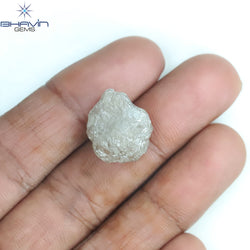 14.97 CT Rough Shape Natural Diamond White Milky Color I3 Clarity (15.77 MM)