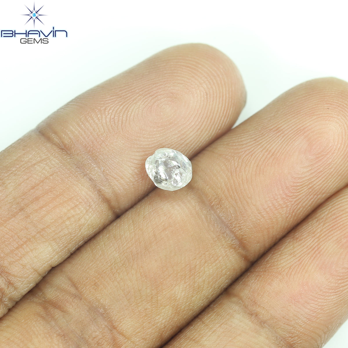 0.91 CT Natural Rough Diamond White Color Clarity SI (5.62 MM)