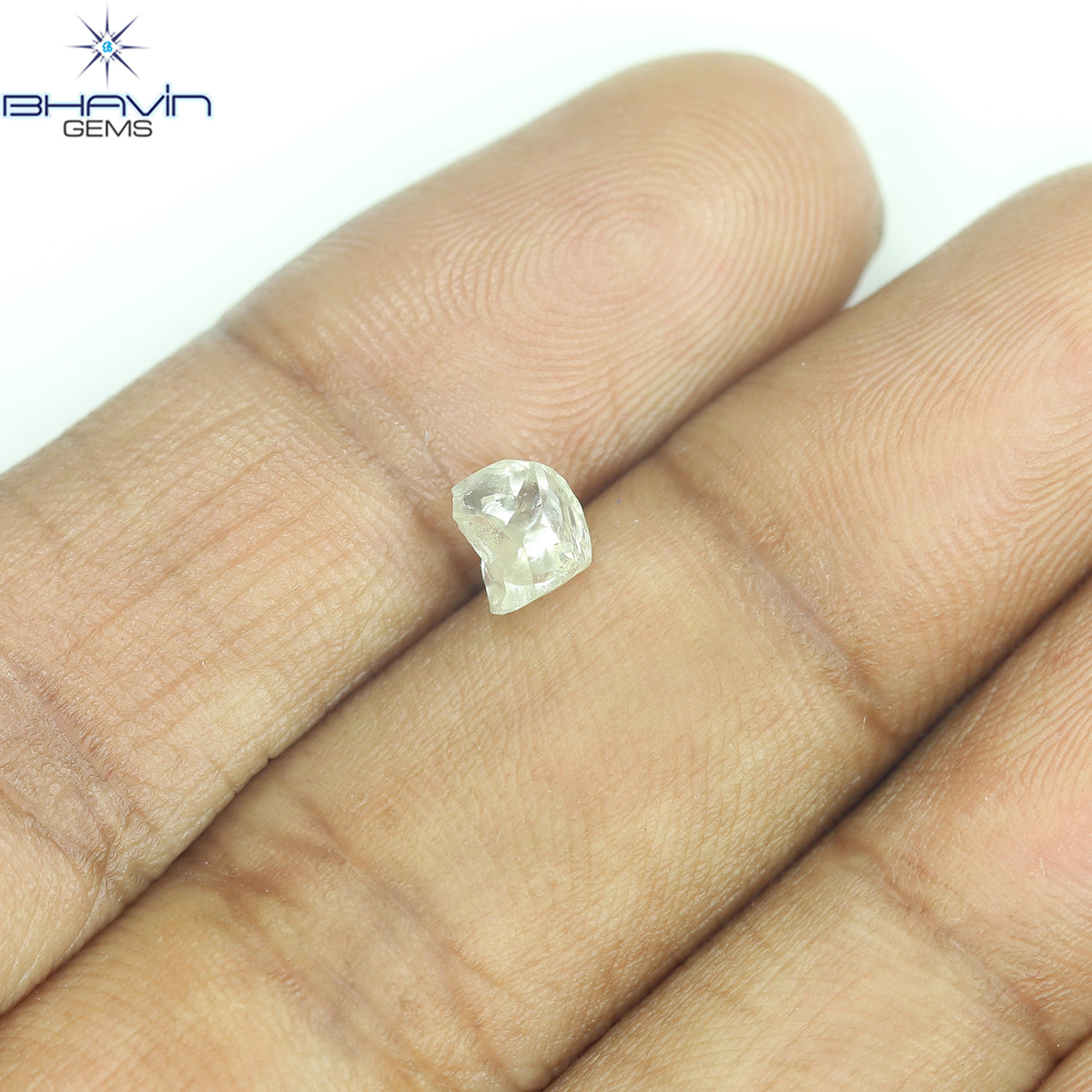 0.91 CT Natural Rough Diamond White Color Clarity VS (6.00 MM)