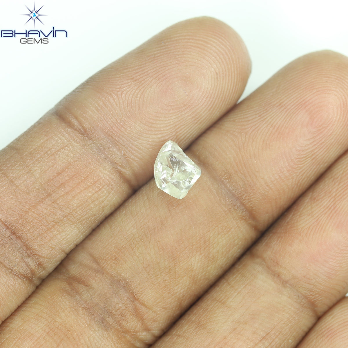 1.21 CT Natural Rough Diamond White Color Clarity VS (7.46 MM)