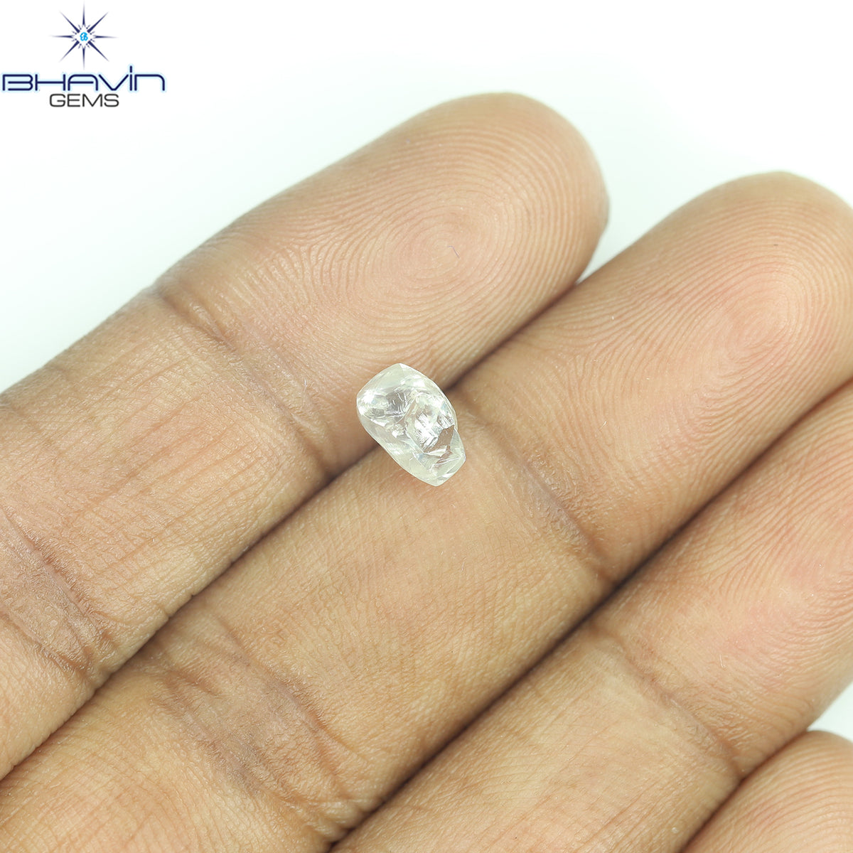 0.99 CT Natural Rough Diamond White Color Clarity VS (6.00 MM)