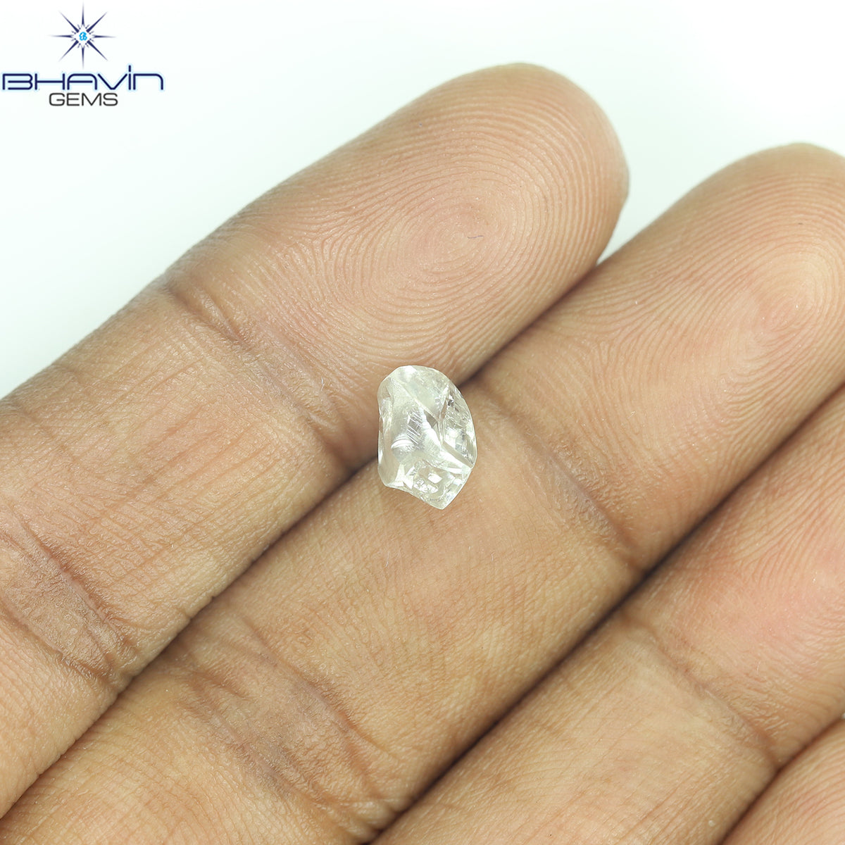 1.42 CT Natural Rough Diamond White Color Clarity VS (7.34 MM)