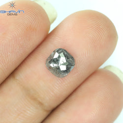 1.02 CT Cushion Shape Natural Diamond Salt And Pepper Color I3 Clarity (6.32 MM)