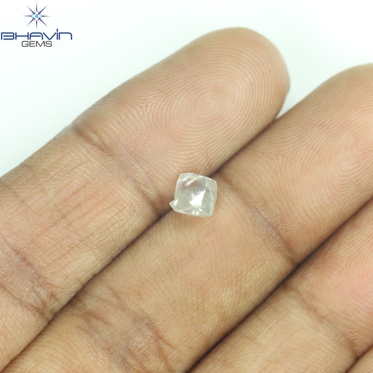 0.98 CT Natural Rough Diamond White Color Clarity VS (5.87 MM)