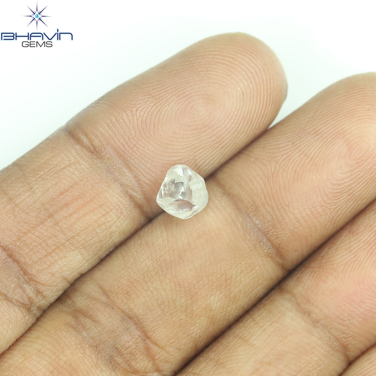 1.08 CT Natural Rough Diamond White Color Clarity VS (5.82 MM)