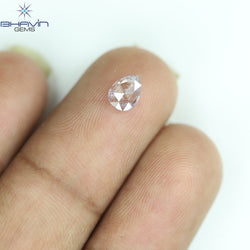 0.32 CT Pear Diamond Natural Pink Color I3 Clarity (5.51 MM)