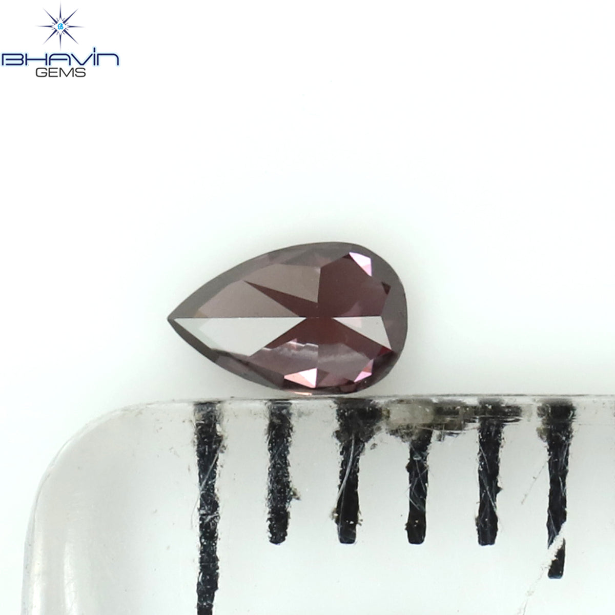 0.07 CT Natural Pear Diamond Enhanced Pink Color Clarity VS1 (3.12 MM)